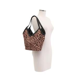 Nıne West DUOBLY 5PR Leopar Kadın Çift Taraflı Omuz Çantası
