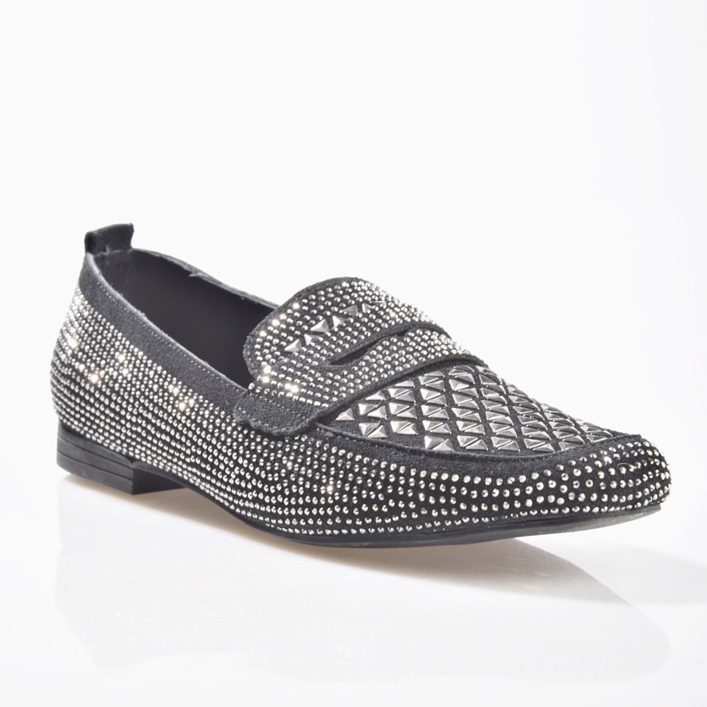 Zeyn 8050 Kadın Taşlı Babet