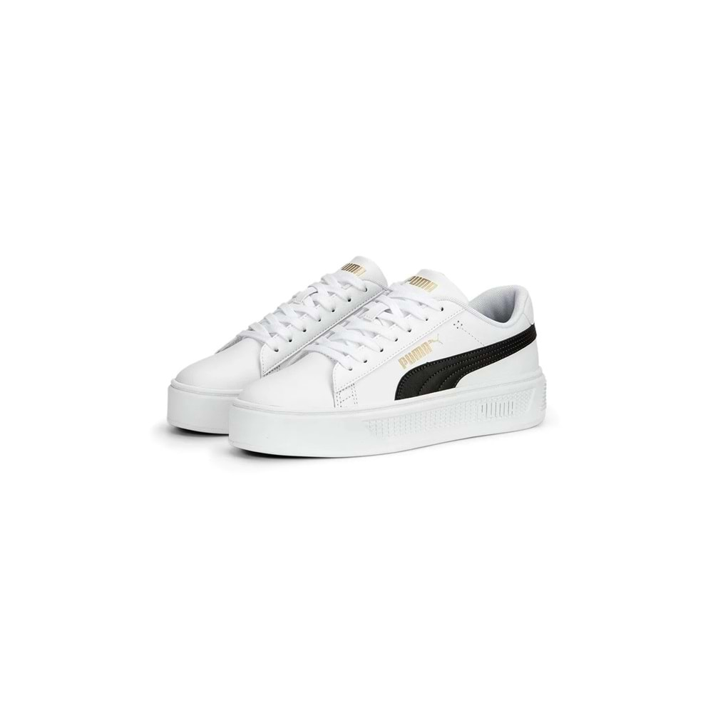 Puma 390758-04 Smash Platform V3 Beyaz Kadın Sneaker Spor Ayakkabı